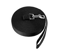 Correa Perros Larga, 10M Correa para Perros Adiestramiento, Cuerda para Perros, Correa Resistente Fuerte para Mascota Camping Paseo Entrenamiento Negro