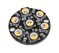 Correa Placa de Desarrollo SK6812 RGBW Redonda A Color, Negra, de un Solo Punto, con Anillo de Control Único, 7 bits, CC 5 V