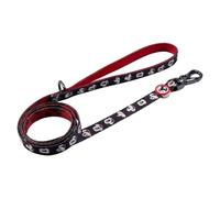 Correa Premium para Perros de Mickey Mouse - Color Negro y Rojo - Talla M - Mosquetón para Collar Incluido - Detalles en 3D - Elaborada en Poliéster - Producto Original Diseñado en España