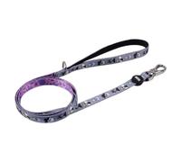 Disney Correa para perro Villanas – Premium Gris y Rosa Talla S con mosquetón, 3D, poliéster