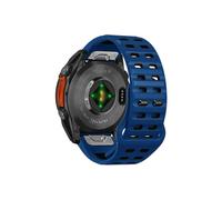 Correa Quic kFit de 26mm 22mm compatible con Garmin Fenix 8 E 7 7X Epix Pro 6 6x 5 5X Plus/MARQ/D2 G1/965 955/Enduro 3, pulsera con correa de silicona(Blue Black,Quic kFit 22mm)