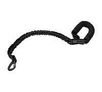 Correa Reflectante de Nailon para Mascotas, Correa elástica para pasear Perros con Mango de Espuma y Gancho de aleación, Ajustable de 29,5 a 37,4 Pulgadas para Perros pequeños, (Negra)