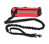 Correa Reflectante for Perros con Manos Libres y riñonera elástica retráctil, Ideal for Correr Caminar(1PCS 2.2M Red)