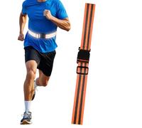 Correa reflectante para correr - Cinturón elástico ajustable | Llamativa Correa de reflexión para una visibilidad óptima | Para las mujeres que corren en bicicleta Senderismo en la oscuridad