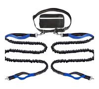 Correa Reflectante para Perros - Cable Largo de Nailon Resistente con de Almacenamiento Perros medianos y Grandes Que Caminan, corren, acampan, recuerdan, entrenan, controlan el