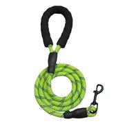 Correa reflectante para perros de todos los tamaños, resistente y cómoda para Golden Retriever, Labrador y otros (verde, 1 cm 2 m)