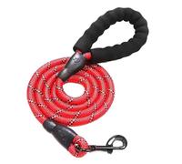 Correa reflectante para perros de todos los tamaños - Resistente y cómoda para Golden Retriever, Labrador y otros (Red, 0,8 cm 2 m)