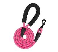 Correa reflectante para perros de todos los tamaños - Resistente y cómoda para Golden Retriever, Labrador y otros (rosa, 1,2 cm 2 m)