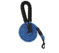 Correa reflectante para perros de todos los tamaños - Resistente y cómoda para Golden Retriever, Labrador y otros (azul, 1,2 cm, 1,5 m)