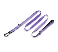 Correa Reflectante Segura de Hyhug Pets 3M - Correa de Nailon de Tejido Jacquard Resistente y Moderno para Perros Grandes medianos Que Caminan de Uso Diario. (Correa de 180cm, Ultra Violeta)