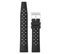Correa Reloj Goma FKM 20/22mm, Correa de Reloj Tropical Suave Resistente Agua Respirable con Liberación Rápida con 2 Presillas de Fijación, Correas de Reloj de Buceo de Repuesto para Hombres Mujeres