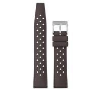 Correa Reloj Goma FKM 20/22mm, Correa de Reloj Tropical Suave Resistente Agua Respirable con Liberación Rápida con 2 Presillas de Fijación, Correas de Reloj de Buceo de Repuesto para Hombres Mujeres