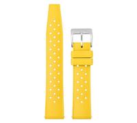 Correa Reloj Goma FKM 20/22mm, Correa de Reloj Tropical Suave Resistente Agua Respirable con Liberación Rápida con 2 Presillas de Fijación, Correas de Reloj de Buceo de Repuesto para Hombres Mujeres