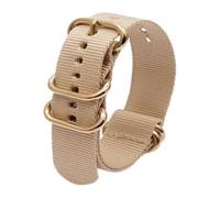 Correa reloj hombre Correa reloj Loop, Correa de nailon for reloj Seiko, pulsera de lona duradera de 18mm, 20mm, 22mm y 24mm, pulsera de repuesto Universal for hombre y mujer(Beige,24mm)
