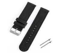 Correa reloj hombre Correa reloj Loop, Correa de reloj de lona de nailon de 18 mm, 20 mm, 22 mm, 24 mm, correa suave tejida, pulsera universal for hombres y mujeres, pulsera deportiva de liberación rá
