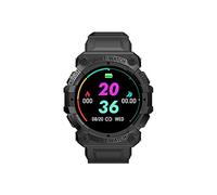 Correa Reloj Inteligente Pantalla 1.44 Salud Llamada Reloj Reloj Pulgadas FD68s Redondo Curvo Multifuncional Pantalla Bluetooth Reloj inteligente Reloj Niña Digital Inteligente (Black, One Size)