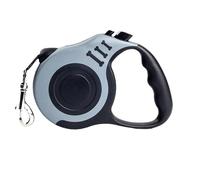Correa retráctil automática de Nailon Resistente for Perros de 3 y 5 m, Correa de Nailon Duradera for Cachorros, Viajes al Aire Libre, Caminatas y Senderismo.(Grey Style 1,5m)