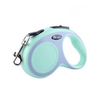 Correa retráctil de 5 m para perro, correa antienredos, resistente para perros pequeños y medianos, mango ergonómico y diseño de huellas (multicolor) (5 m, verde)
