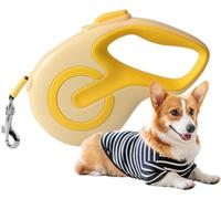 Correa Retráctil For Perro, Freno Y Bloqueo con Un Solo Botón, Correa Extensible For Perro Sin Enredos De 360° con Cinta Trenzada De Nailon De Alta Densidad(Color:F,Size:S)