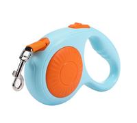 Correa retráctil para perro con agarre suave antideslizante, 360° sin enredos, correa de nailon fuerte para mascotas pequeñas y medianas, freno con una sola mano, pausa, bloqueo (naranja) (naranja)