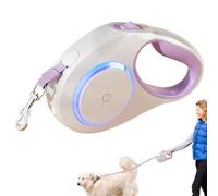 Correa retráctil para perro, correa extensible de 16 pies para perros grandes con correas retráctiles ligeras para mascotas, mango antideslizante, freno con una sola mano para perros pequeños y