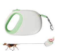 Correa retráctil para perro, correa extensible para perro de 5 m, correa portátil para tirar del perro, guía de tracción automática, guía antideslizante para caminar, función de bloqueo de pausa de