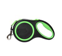 Correa retráctil para perro de 3 m y 5 m, para accesorios grandes, ajustable, duradera, para caminar, senderismo, bulldog (verde, 5 m)