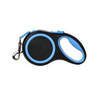 Correa retráctil para perro de 3 m y 5 m, para accesorios grandes, ajustable, duradera, para caminar, senderismo, bulldog (azul, 5 m)