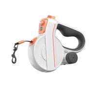 Correa retráctil para perro | Luz LED con dispensador de bolsas de basura | Correa para mascotas de una sola cuerda para perros de razas pequeñas y medianas cachorros de menos de 30 kg, entrenamiento