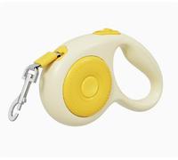 Correa retráctil para perros: 5 m de correa extensible para perros con luz LED, 180° a prueba de enredos, correa retráctil para perros adecuada para gatos y perros pequeños, medianos y grandes (blanco