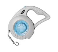 Correa retráctil para perros al aire libre, correa de paseo de 5 metros para animales, portátil con freno para educación, al aire libre, playa, jardín, camping, senderismo