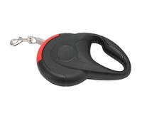 Correa retráctil para Perros Automática Durable Rotación Libre de 360 Grados Comodidad Correa retráctil para Mascotas a Prueba de explosiones para Perros Caminando Corriendo (Negro Rojo)