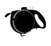 Correa Retráctil para Perros con Botella De Agua, Correa Multifunción para Perros con Dispensador Incorporado, Correa De Tracción para Caminar Al Aire Libre, 50kg/110lbs (Black)