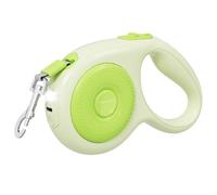 Correa retráctil para Perros de 10 m, Ajustable, de Nailon Resistente con luz LED, Extensible 360° antienredos, para Perros pequeños y medianos de hasta 50 kg