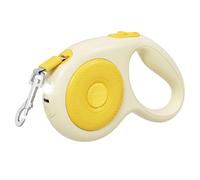 Correa retráctil para Perros de 10 m, Ajustable, de Nailon Resistente con luz LED, Extensible 360° antienredos, para Perros pequeños y medianos de hasta 50 kg