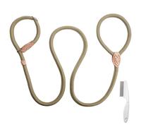 Correa Retriever con Tope antiahogo + Cepillo - Correa para Perros 150 cm con Collar Integrado, Ajustable para Perros pequeños y medianos - Paseo y adiestramiento 2 en 1