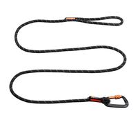 Correa Rock Non-Stop Dogwear Para Perros Negra 1,80m Con Detalles Reflectantes