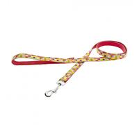 Correa rosa con patrón colorido para perros - Ferribiella - Mediciones: 120 cm/10 mm