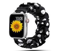 Correa Scrunchie Compatible con Apple Watch Band 49mm 45mm 41mm 44mm 40mm 42mm 38mm Pulsera elástica de nailon para mujer para iwatch Ultra Series 8 7 6 SE 5 4 3 2 1