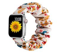 Correa Scrunchie Compatible con Apple Watch Band 49mm 45mm 41mm 44mm 40mm 42mm 38mm Pulsera elástica de nailon para mujer para iwatch Ultra Series 8 7 6 SE 5 4 3 2 1