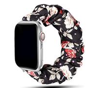 Correa Scrunchie Compatible con Apple Watch Band 49mm 45mm 41mm 44mm 40mm 42mm 38mm Pulsera elástica de nailon para mujer para iwatch Ultra Series 8 7 6 SE 5 4 3 2 1