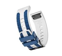 Correa silicona 22 26mm for Garmin Quatix 8/Fenix8/Tactix 47/51mm 7 7X 6 6X Pro Forerunner 970 965 Enduro 3 2 correa repuesto(White blue,22mm Fenix 8 47mm)