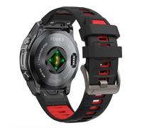 Correa silicona Quickfit 22MM para Garmin Fenix 8 Pro/8/E/7 Pro/7 47mm | correa deportiva bicolor para Fenix 6/6 Pro/5/5 Plus/Forerunner 965/955 945/Approach S62/S70/tactix 8 47mm/Descent G2/G1