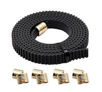 Correa síncrona mejorada de 6 mm para impresoras Ender3, diseño de hebilla de cobre segura, materiales de silicona largos, correa dentada compatible