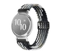 Correa tejida de nailon deslizante con bucle de 14 mm for correa de reloj for Garmin Lily 2 for mujer(08 black clever color)