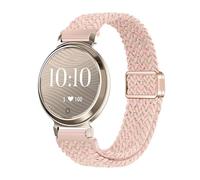 Correa tejida de nailon deslizante con bucle de 14 mm for correa de reloj for Garmin Lily 2 for mujer(11 Starlight Pink)