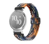 Correa tejida de nailon deslizante con bucle de 14 mm for correa de reloj for Garmin Lily 2 for mujer(05 CamouflageSevenColorful)