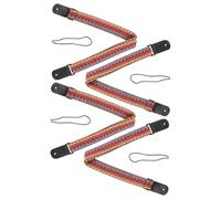 Correa Tejida para Ukelele Ajustable Bohemia de Algodón 4 Piezas | Banjos y Ukuleles, Soporte Cómodo en Actuación, Reduce Fatiga y Desgaste de Ropa