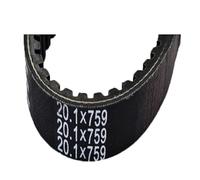 Correa Transmisión Correa Transmisión CVT 20,1 759 20,1x759 Correa Reforzada para Patinete Chino Refrigerado por Aire 4 Tiempos ATV 152QMI GY6 125 GY6125 CC Funda Larga Multirib Correa Trapezoidal