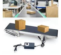 Correa transportadora pequeña de velocidad ajustable para carga de escritorio, mejora la eficiencia del trabajo, ideal para procesamiento de alimentos y accesorios electrónicos, diseño compacto